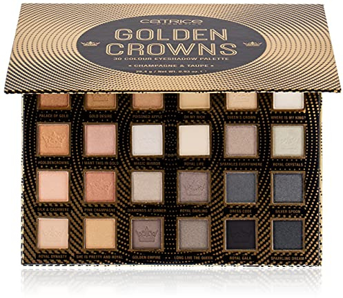 Catrice Royal Party Golden Crowns 30 Colour Eyeshadow Palette Champagne ; Taupe, mehrfarbig (26,4g)