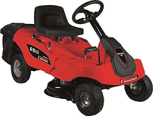 Trattorino a Batteria Scarico Posteriore, Potenza 1600 Watt, Tensione Nominale 48 Volt, Larghezza di Taglio 69 cm, Batteria Litio 20,8 Ah