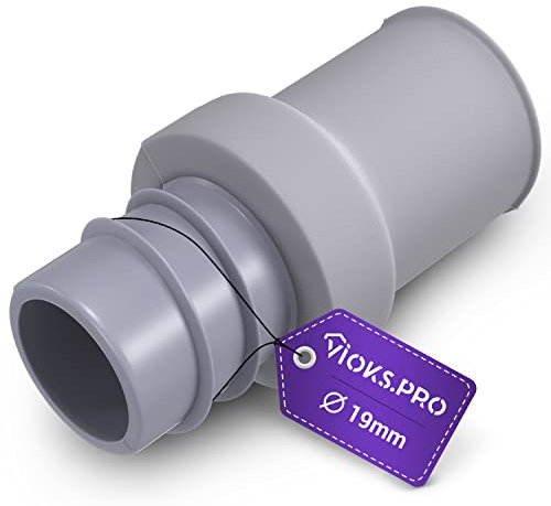 Viоks.pro Ablaufschlauch Verbinder 19 mmØ Waschmaschine Abfluss Adapter Gummi Schlauch Endstück - Verbindungsstück Ablaufschlauch Adapter für Abwasserschlauch Waschmaschine Spülmaschine