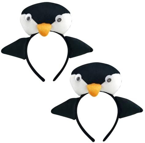 Nereds 2pcs Penguin Headband Halloween Festival Children Props Headband Animal Headwear for Costumes and Playtime