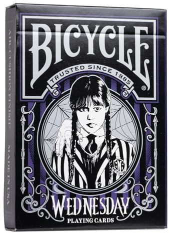 Bicycle – Juego de 54 Cartas de Wednesday – Edición coleccionista – Cartas de Juego/Magia/póker