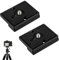 2 Pezzi 200PL Piastra Treppiedea per Manfrotto, 200PL-14 Piastra Sgancio Rapido, Vite 1/4 Supporto Universale per Fotocamera Compatibile con Treppiedi Manfrotto e Altri Modelli Leggera e Resistente
