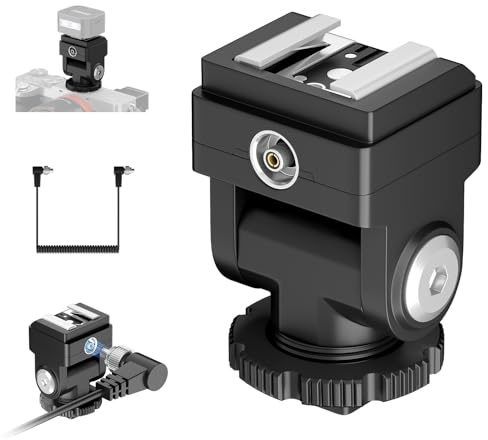 Zapatilla de flash para cámara con cable flash de PC, soporta medición automática TTL, sincronización de alta velocidad, compatible con PC Line Control Booster compatible con GODOX IM30 IM20 IT30pro