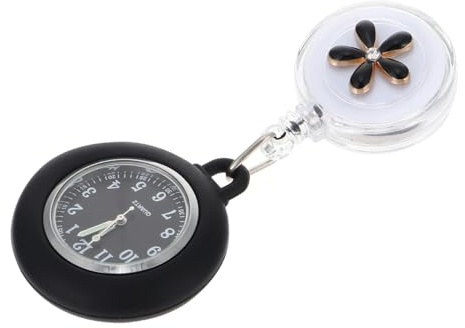 Hemobllo Orologio da Taschino per Infermiera Spilla Orologio da Polso Appeso per Ragazze Design Luminoso per Impiego Sanitario e Guardia