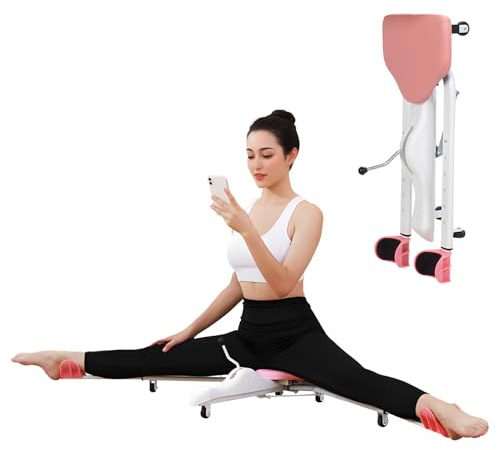 Split Machine, Leg Stretcher Machine for Flexibility Training, Adjustable Split Trainer Equipment for Yoga Ballet Dance Gymnastics Martial Arts Home Use, Fitness Gear Home