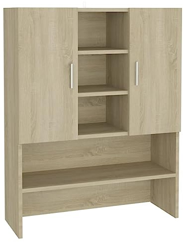 vidaXL Mobile per Lavatrice Rovere Sonoma 70,5x25,5x90 cm