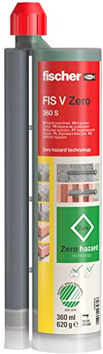 fischer FIS V Zero - Taco químico, resina de inyección, universal, respetuoso con el medio ambiente, resistente a la intemperie para exterior e interior, para todos los materiales, 360 ml