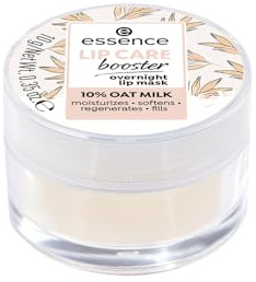 essence cosmetics LIP CARE booster overnight lip mask, Lippenpflege, gelb, pflegend, feuchtigkeitsspendend, regenerierend, glättend, natürlich, vegan, ohne Alkohol (10g)