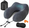 Jiancrate Travel Pillow for Airplane, Neck Pillow for Travel, Memory Foam Travel Neck Pillow for Adults, Soft & Lightweight Flight Pillow, Ergonomic Neck Cushion With Carry Bag