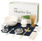 Joiish Matcha Tea Kit 10-Pcs Set, Whisk and Bowl with Spout & Measuring Spoon, Japanese Tea Making Tools, White