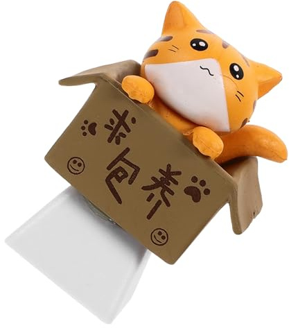 OSALADI Teclas Personalizadas para Teclado Mecánico Diseño De Gato Color Naranja Teclas De Repuesto para Computadora