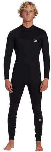 Billabong Foil - Mono de Buceo con Cremallera en la Espalda (4/3 mm), Color Negro
