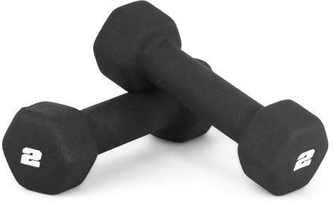 CAP skivstång neopren hantel vikt, 0,9 kg par, svart