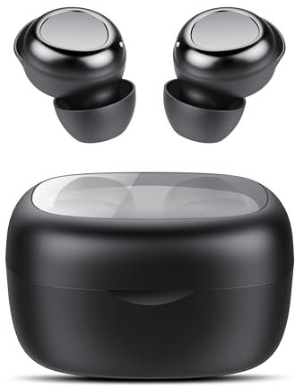 Hendari Ecouteurs Bluetooth sans Fil, Écouteurs Bluetooth 5.4 avec Hi-FI Stéréo Basses Casque, 4 ENC Réduction de Bruit Mic, 45 Heures Durée de Lecture, Écran LED, Étanche IP7, Contrôle Tactile, Noir