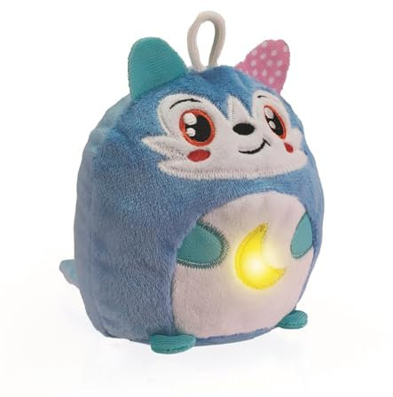 Clementoni Baby for You - Twinkle Twinkle Little Wolf - Veilleuse pour Enfants - Jeu de 0 Mois+ - Loup avec lumières et Sons relaxants - Support pour Sommeil Serein - 17554