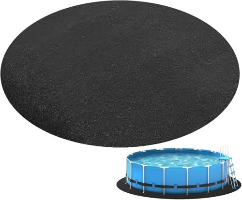 Generisch 366/460/550/760 Pool Unterlage Rund Poolmatten Schutzboden Poolunterlage Bodenschutzmatte Für Aufstellpools wasserdichte Pool Bodenplane