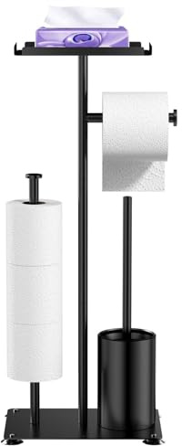 Comzantor Porta Carta Igienica, Scopino Rotoli Porta Carta Igienica Terra, Bagno Piantana Portarotolo Carta Igienica Igenica Holder, Portacartaigienica Porta Rotolo Carta Igienica Terra Toilet