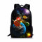 HUGS IDEA Under Animal Bedruckter Kinder-Schulranzen, Blau, Planet 2, L
