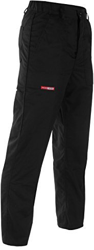 Pantalon de Travail Homme Noir | Pantalon de Sécurité | Cargo Pants Elastique pour Hommes | Leger | Multi-Poches | pour Jardinage, Chantier etc. - Noir - Taille 50 FR (48 DE)