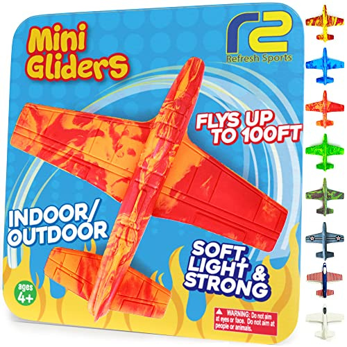 Airplane Toy Glider for All Ages - 2026 Summer Gifts for Kids - Easy to Throw Soft Flying Plane for Indoor & Outdoor Play - Best Kids Outdoor Toys for Girls & Boys All Ages 3 4 5 6 7+ Girls Gift Idea