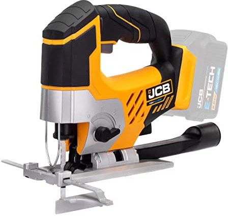 JCB 18V Cordless Jigsaw, Bare Unit, Variable Speed & Adjustable Foot Plate, Tool - Free Blade Changing, Led Light & 4 Stage Pendulum - 3 Year Warranty