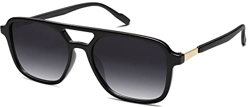 SOJOS Sonnenbrille Damen Herren Retro , Vintage Rechteckig Trendy Damen Herren Sonnenbrillen SJ2202