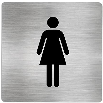 Becral® - Targhe Segnale in acciaio inossidabile ASEOS donna 120 x 120 mm segnale informativo (rif. RD727010)