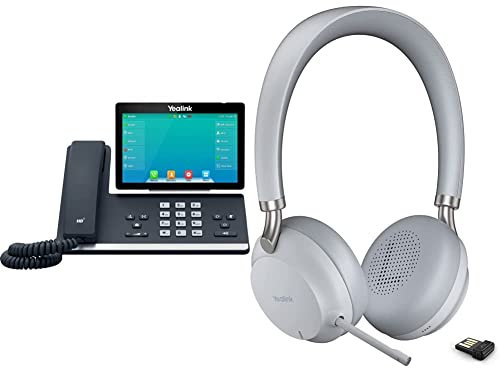 Yealink IP Telefon SIP-T57W VoIP-Telefon, schwarz + BH72 Lite Teams USB-A