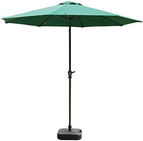 Sonnenschirme für den Garten im Freien, 9 Fuß, Patio, Ourdoor, Marktschirm mit grüner Polyesterabdeckung und Kurbel, Tischschirme für Garten, Terrasse, Hinterhof und Pool good