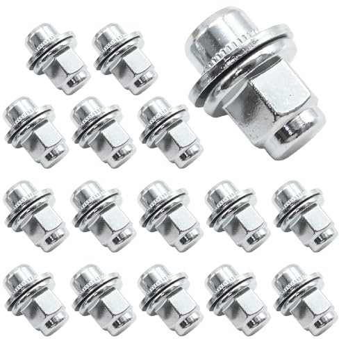 JUUDDENPARTS 20Pcs Carbon Steel Wheel Nuts Set, M12 X 1.5 Lug Nuts Replacement for Jaguar XF Series XK Series XKR Series F-Type S-Type X-Type XJ X350 X351 X358 (20)