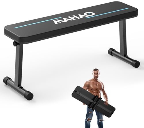 MAHAO Weight Bench Folding Workout Bench Home Training Multiuse Fitness Flat Bench