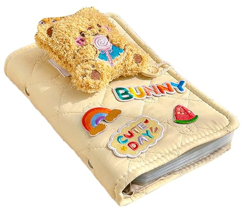 Livre d'économies d'argent, 10 feuilles d'enveloppe 2025 | Livre de rangement pour espèces en forme d'ours mignon pour planification budgétaire, étudiant, école, famille, adultes, , maison