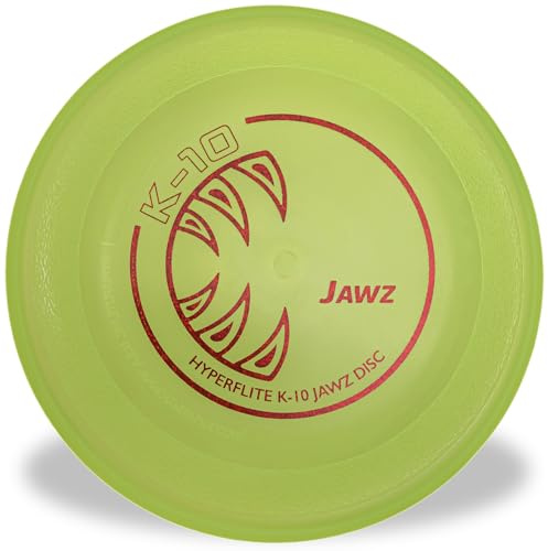 Hyperflite K-10 Jawz Puncture Resistant Flying Disc for Medium and Large Dogs, 8.75-inch, Yellow
