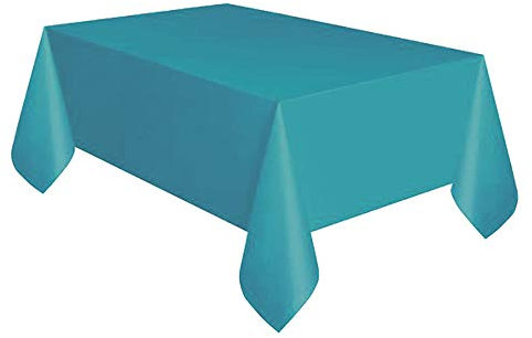 Kunststoff-Tischdecke - 2,74 m x 1,37 m - Blaugrün