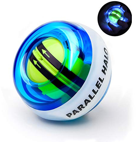 Parallel Halo Power Wrist Ball AUTO Start Gyro Ball with LED Lights Forearm Exerciser Wrist Strengthener for Strengthening Muscle and Bones