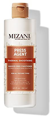 Mizani Balsam för utjämning, återfuktande och upptrassling, förbereder håret med att borsta eller silkespress, berikad med arganolja och agave extrakt, sulfatfritt, pressmedel, 250 ml