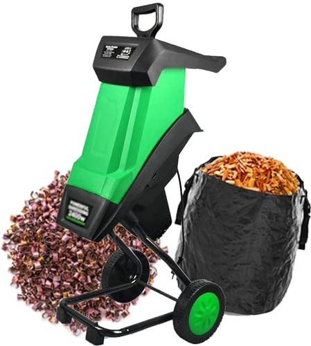 SACLMD Wood Chipper Electric Garden Shredder,Wood Chipper Shredder Electric Light Duty,Electric Wood Leaf Branch Shredder,Garden Tool