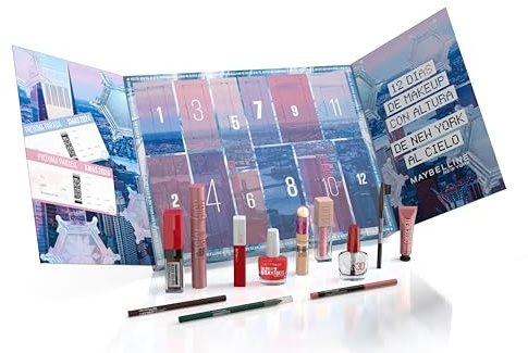 Maybelline New York Adventskalender für 2024 mit 12 Überraschungen