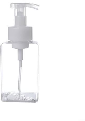 Gettimore Dispensador de jabón de manos espumoso de plástico de 250 ml, 450 ml, botella de espuma transparente para baño, cocina, fregadero, inodoro, resistente a caídas (450 ml)