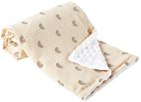 Jokureao Babydecke für Neugeborene, 75 * 100cm, Weiche Baumwolldecke für Kleinkinder, Kinderbett, Kinderwagen und Baby-Geburtstag