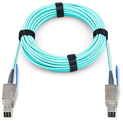 Mini SAS AOC HD SFF-8644 till Mini SAS HD SFF-8644 Fiber Optisk kabel, 15-meter