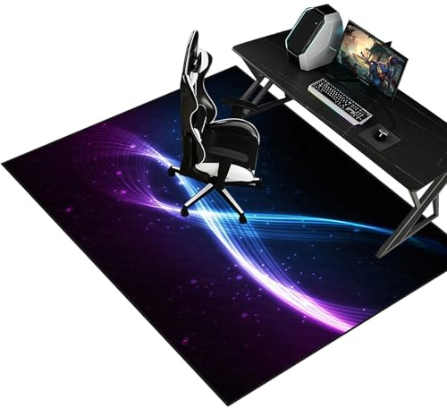 Fzamudng Alfombra Oficina para Silla con Ruedas Protector Suelo Silla Ruedas Alfombra Silla Escritorio Antideslizante Alfombra Silla Gaming 70 x 90 cm Alfombra Protectora Suelo Silla Alfombra Gamer