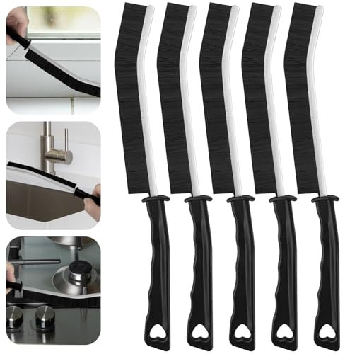 Jsdoin Juego de 5 cepillos duros para limpieza de esquinas, cepillo de juntas, Gap, Joint Cleaning Brush, Bathroom for Tile Floors, Kitchen, Bathroom