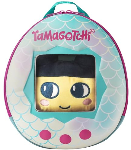 Bandai - Tamagotchi - 3-in-1-Rucksack – Flauschiges Mamechi-Plüschtier inklusive – 90781