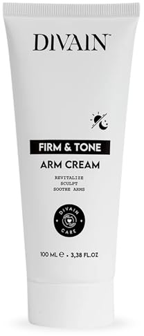 Firm & Tone Arm Cream 100ml | Straffande Armkräm med Koffein, Escin och Centella Asiatica | Minskar Cellulitis + Tonifierar + Förtättar | divain. Care