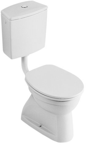 Villeroy & Boch Flachspül-WC O.novo 355x465 mm bodenstehend Weiß