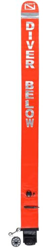 Mares Buoy DIve Marker - All in One, Bouée de Plongée pour Le Marquage de Surface, Orange, Unisex