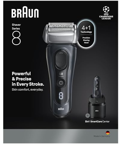 Braun Series 8 Electric Shaver for Men, Wet & Dry Razor, Grey