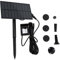 Happyyami 1 Satz Solarbrunnen Solar-vogelbad-brunnen Wasserfall- Solarteichpumpe Solare Wasserfallpumpe Solarwasserbrunnenpumpe Bausatz Für Solarwasserpumpe Abs Sprinkler
