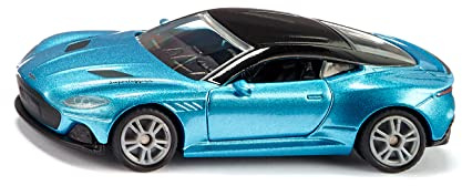 Siku 1582, Aston Martin DBS Superleggera, Spielzeug-Auto, Metall/Kunststoff, Blau, Türen zum Öffnen, Sportfelgen mit Gummireifen